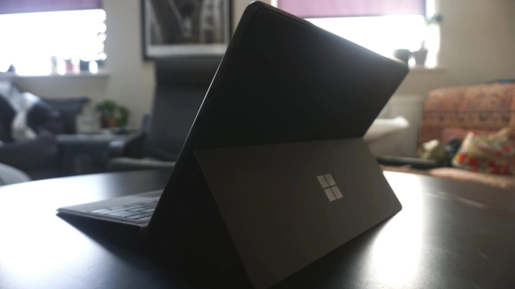 a Surface Pro 8 on a table